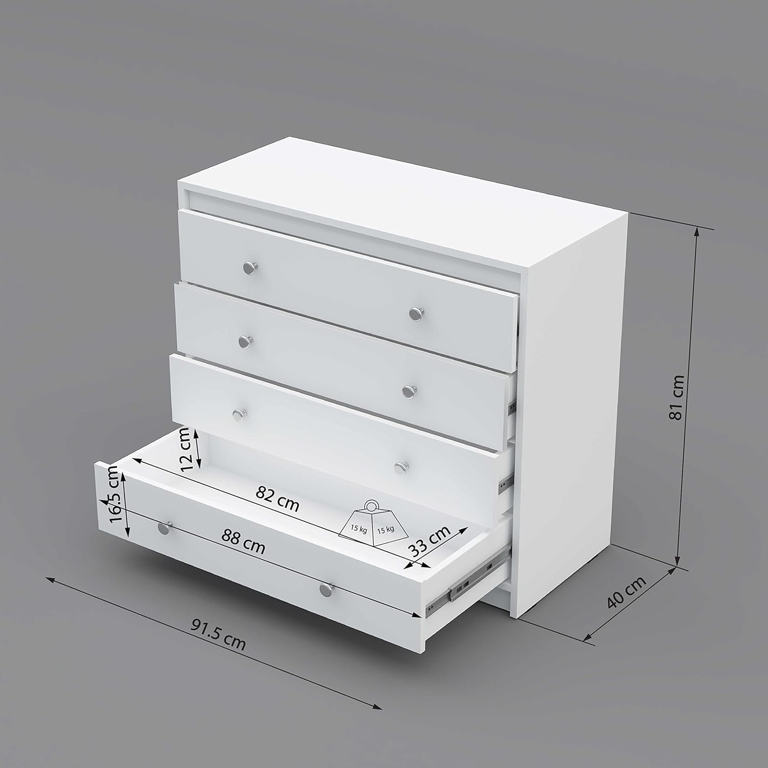 BluePearl Heartsease  Chest of Drawers 